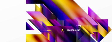 Modern trend minimalist soyut arka plan. Geometrik desen tasarımı, 3 boyutlu ve gölge efektleri. Vektör İllüstrasyonu