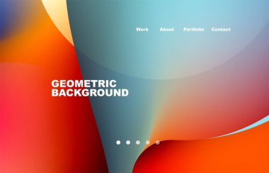 Abstract liquid background for your landing page design. Web page for website or mobile app wallpaper