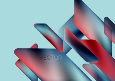 Fluid color dynamic geometric shapes abstract background. Vector illustration for wallpaper banner background or landing page