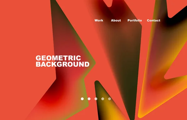 Broken Pieces Abstract Background Trendy Background Your Landing Page Design — Vettoriale Stock