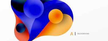 Akan geometrik şekiller, minimalist soyut arkaplanı oluşturur. Yuvarlak şekiller ve daireler. Yapay zeka teknolojisi, engelleme zinciri, iletişim için duvar kağıdı, 5G, bilim, iş