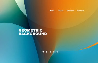 Abstract liquid background for your landing page design. Web page for website or mobile app wallpaper