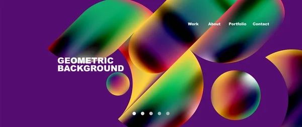 Minimal Geometric Abstract Background Vector Illustration Wallpaper Banner Background Landing — 스톡 벡터