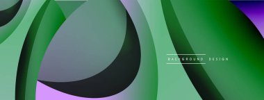 Yaratıcı geometrik duvar kağıdı. Asgari soyut arkaplan. Duvar kağıdı arkaplanı veya iniş sayfası için daire ve dalga kompozisyon vektör çizimi