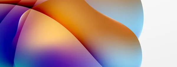 Abstract Background Fluid Gradient Color Wave Template Wallpaper Banner Background — Vector de stock