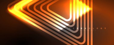 Neon parlak çizgiler ve açılar, sihirli enerji uzay ışığı konsepti. Duvar kağıdı, afiş, arkaplan, broşür, katalog, kapak, broşür