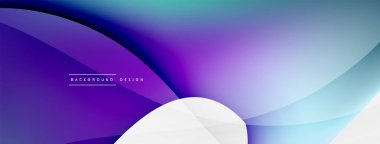 Soyut arkaplan. Duvar kağıdı, pankart, arkaplan veya iniş için akışkan renk dalgası şablonu