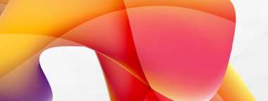 Abstract background. Fluid gradient color wave template for wallpaper, banner, background or landing