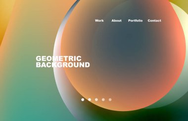 Abstract liquid background for your landing page design. Web page for website or mobile app wallpaper