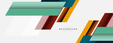 Geçmişi. Geometrik köşegen şekiller ve çizgiler soyut bileşim. Duvar kağıdı afişi veya iniş sayfası için vektör illüstrasyonu