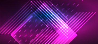 Arka plan duvar kağıtları, parlak çizgiler ve geometrik şekiller. Yapay Zeka teknolojisi, engelleme zinciri, iletişim, 5G, bilim, iş ve teknoloji konsepti için koyu duvar kağıdı