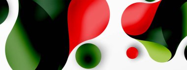 Geometrik yuvarlak şekiller ve soyut çemberler. Yapay zeka teknolojisi, engelleme zinciri, iletişim için duvar kağıdı, 5G, bilim, iş