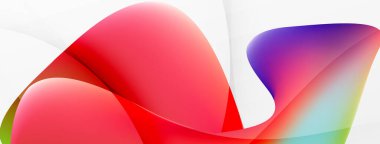 Abstract background. Fluid gradient color wave template for wallpaper, banner, background or landing