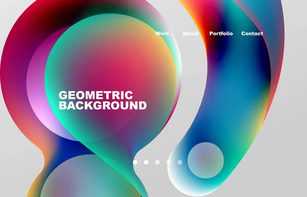 Abstract Liquid Background Your Landing Page Design Web Page Website — Stock vektor