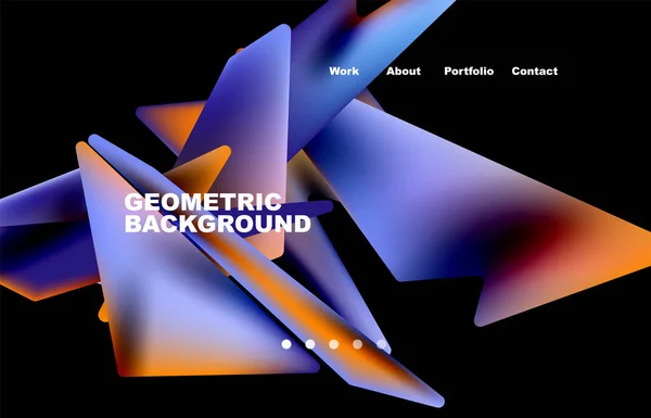 Broken Pieces Abstract Background Trendy Background Your Landing Page Design — 图库矢量图片
