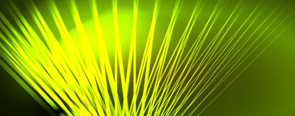Světelné Paprsky Neonové Čáry Abstraktní Pozadí Vektorové Ilustrace Pro Tapetu — Stockový vektor