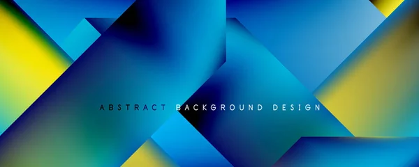 Geometric Abstract Background Line Fluid Colors Vector Illustration Wallpaper Banner — Stock Vector