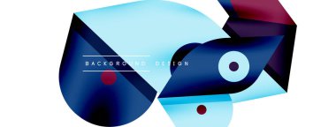 Minimum geometrik duvar kağıdı. Yaratıcı soyut arka plan. Duvar kağıdı arkaplanı ya da iniş sayfası için basit çizgiler ve daire kompozisyon vektör illüstrasyonu