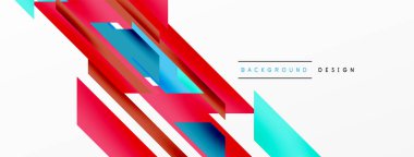 Minimum geometrik soyut arkaplan. Dinamik 3D çizgi kompozisyonu. Duvar kağıdı, afiş, arkaplan veya iniş için moda tekno iş şablonu