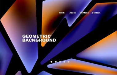 Broken pieces abstract background. Trendy background for your landing page design, concept of web page design for website and mobile website