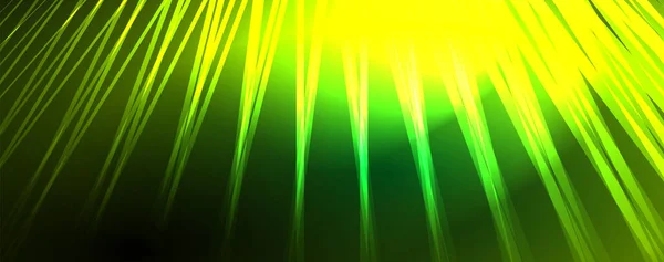 Ljusstrålar Neonlinjer Abstrakt Bakgrund Vektor Illustration För Bakgrund Banner Bakgrund — Stock vektor