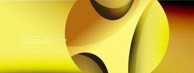 Yaratıcı geometrik duvar kağıdı. Asgari soyut arkaplan. Duvar kağıdı arkaplanı veya iniş sayfası için daire ve dalga kompozisyon vektör çizimi