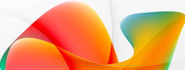 Abstract background. Fluid gradient color wave template for wallpaper, banner, background or landing