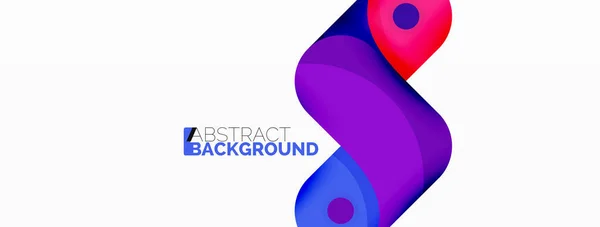 Kreative Geometrische Tapeten Runde Pfeilform Minimaler Geometrischer Hintergrund Techno Business — Stockvektor