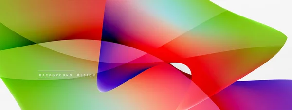 Abstract Background Fluid Gradient Color Wave Template Wallpaper Banner Background — Stockvektor