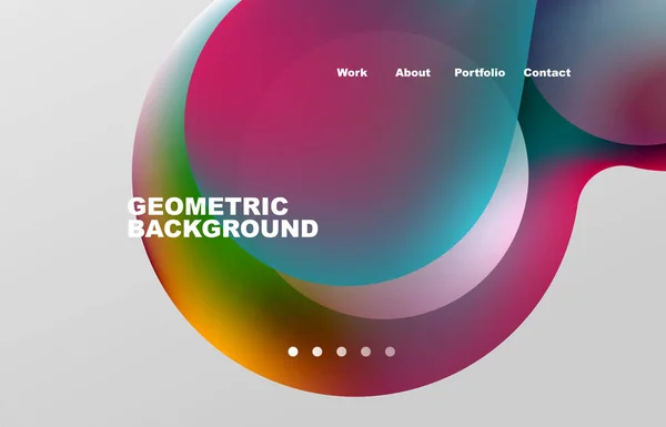 Abstract Liquid Background Your Landing Page Design Web Page Website — ストックベクタ