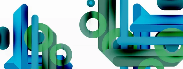 Papier Peint Géométrique Créatif Lignes Cercles Minimaux Fond — Image vectorielle