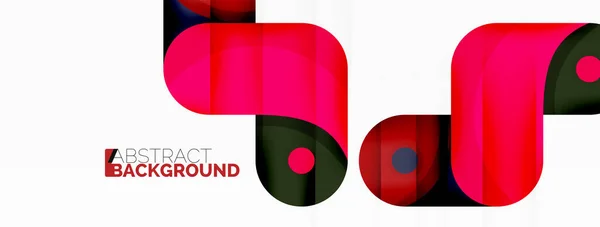 Papel Pintado Geométrico Creativo Forma Flecha Redonda Mínimo Fondo Geométrico — Vector de stock