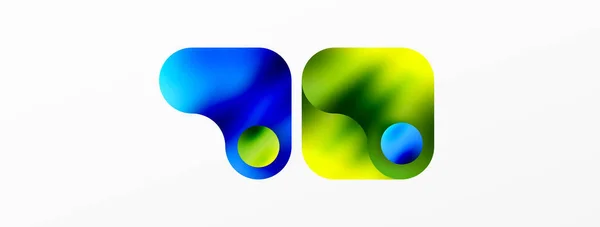 Runde Formen Und Kreis Geometrischen Abstrakten Hintergrund Vektor Illustration Für — Stockvektor