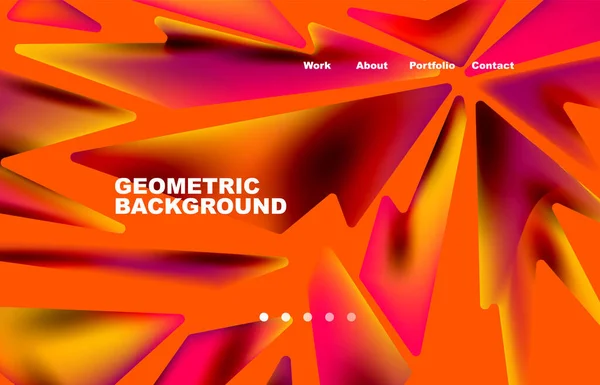 Shards Shape Composition Abstract Background Web Page Website Mobile App — Wektor stockowy