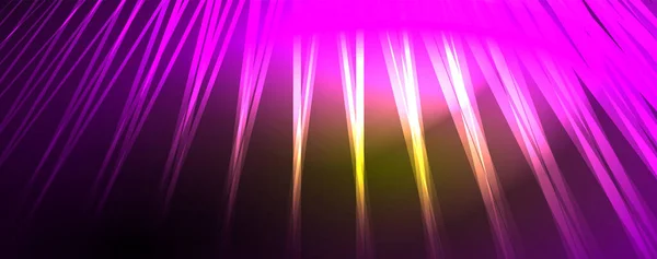 Işık Demetleri Neon Hatları Soyut Arkaplan Duvar Kağıdı Sancak Arkaplan — Stok Vektör