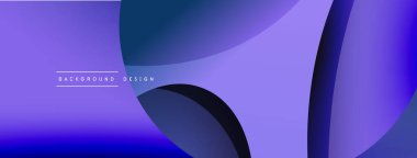 Yaratıcı geometrik duvar kağıdı. Asgari soyut arkaplan. Duvar kağıdı arkaplanı veya iniş sayfası için daire ve dalga kompozisyon vektör çizimi