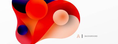 Akan geometrik şekiller, minimalist soyut arkaplanı oluşturur. Yuvarlak şekiller ve daireler. Yapay zeka teknolojisi, engelleme zinciri, iletişim için duvar kağıdı, 5G, bilim, iş