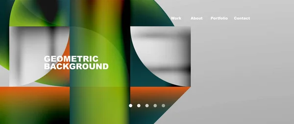 Fond Abstrait Géométrique Minimal Cercle Design Ligne Modèle Entreprise Techno — Image vectorielle
