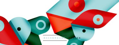 Minimum geometrik duvar kağıdı. Yaratıcı soyut arka plan. Duvar kağıdı arkaplanı ya da iniş sayfası için basit çizgiler ve daire kompozisyon vektör illüstrasyonu