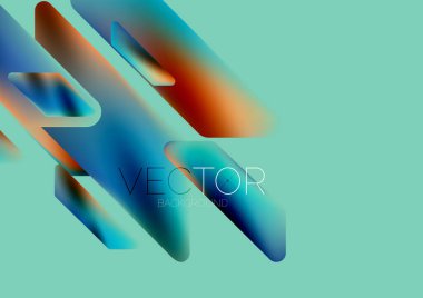 Tech minimal geometric wallpaper. Creative abstract background. Vector illustration for wallpaper banner background or landing page