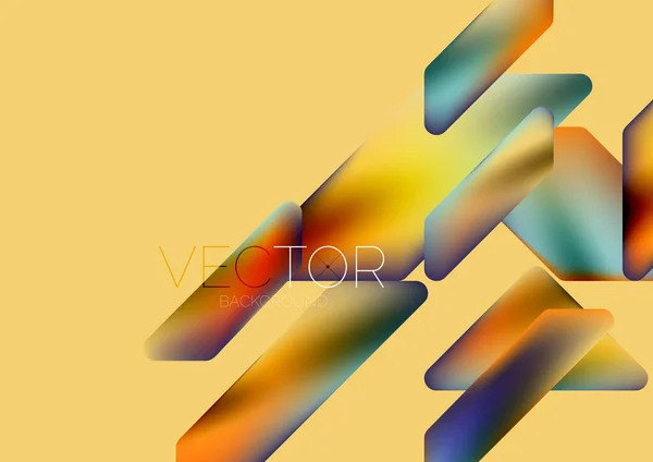 Fluid Color Dynamic Geometric Shapes Abstract Background Vector Illustration Wallpaper —  Vetores de Stock