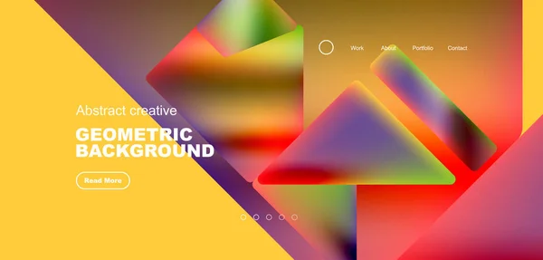 Τρίγωνα Ρευστά Χρώματα Γεωμετρικό Αφηρημένο Φόντο Techno Επιχειρηματική Ιδέα Μοτίβο — Διανυσματικό Αρχείο