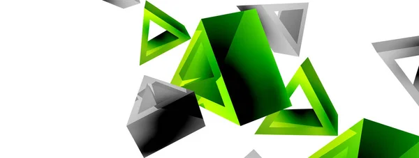 Triangle Abstract Background Vector Basic Shape Technology Business Concept Composition — Stockový vektor
