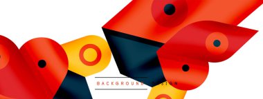 Minimum geometrik duvar kağıdı. Yaratıcı soyut arka plan. Duvar kağıdı arkaplanı ya da iniş sayfası için basit çizgiler ve daire kompozisyon vektör illüstrasyonu