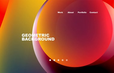 Abstract liquid background for your landing page design. Web page for website or mobile app wallpaper