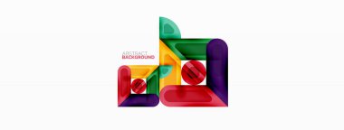 Yaratıcı geometrik duvar kağıdı. Asgari soyut arkaplan. Daire çizgileri, duvar kağıdı arkaplanı veya iniş sayfası için kompozisyon vektör illüstrasyonunu kareler