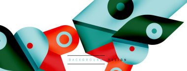 Minimum geometrik duvar kağıdı. Yaratıcı soyut arka plan. Duvar kağıdı arkaplanı ya da iniş sayfası için basit çizgiler ve daire kompozisyon vektör illüstrasyonu