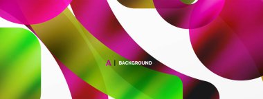 Metalik parlak geometrik yüzeyler, yuvarlak şekiller ve daireler. Duvar kağıdı, afiş, arkaplan, kart, kitap illüstrasyonu, iniş sayfası için dijital ağ geleceksel şablonu