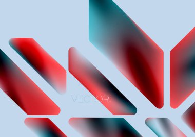 Fluid color dynamic geometric shapes abstract background. Vector illustration for wallpaper banner background or landing page