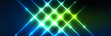 Neon parlayan sıvı dalga çizgileri, sihirli enerji uzay ışığı konsepti. Duvar kağıdı, afiş, arkaplan, broşür, katalog, kapak, broşür